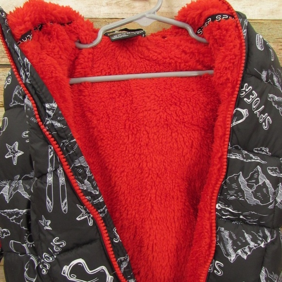 SPYDER 18M Black/White/Red Snowsuit - Picture 10 of 16